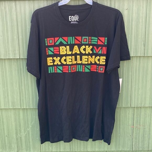 Unisex Black Excellence & Stronger Together Short Sleeve T-shirts 2-Pack Size 2X - Picture 2 of 4